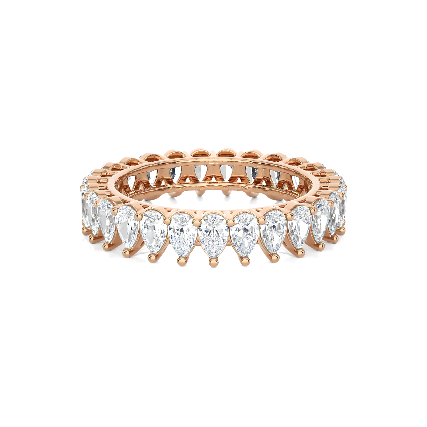 1 5/8 ctw Pear-Shape Lab Grown Diamond Eternity Band