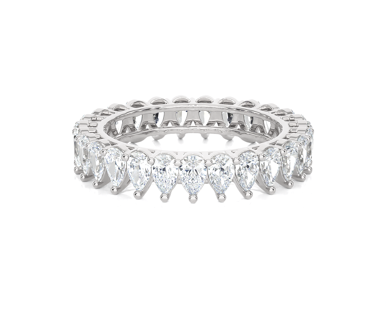 1 5/8 ctw Pear-Shape Lab Grown Diamond Eternity Band