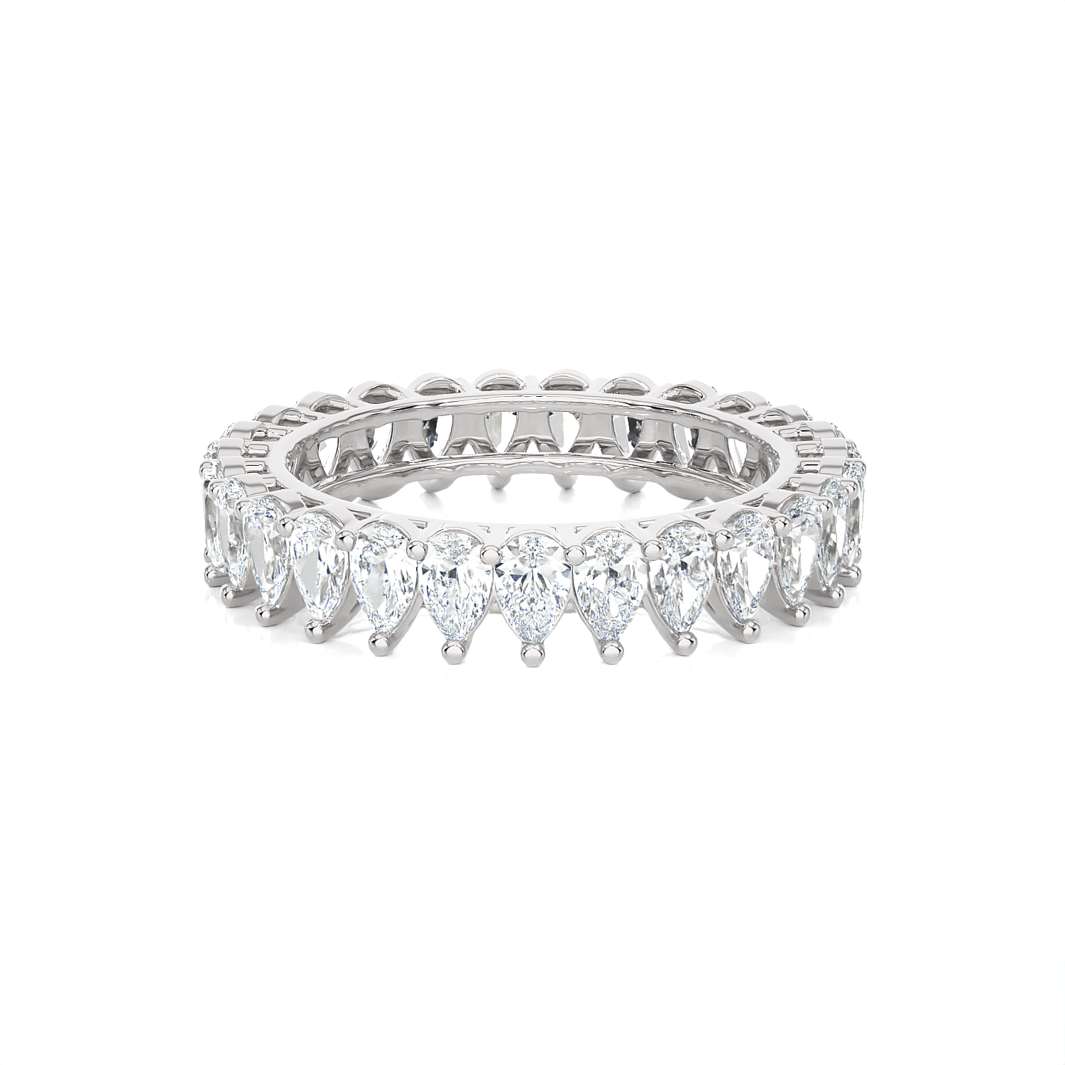 1 5/8 ctw Pear-Shape Lab Grown Diamond Eternity Band