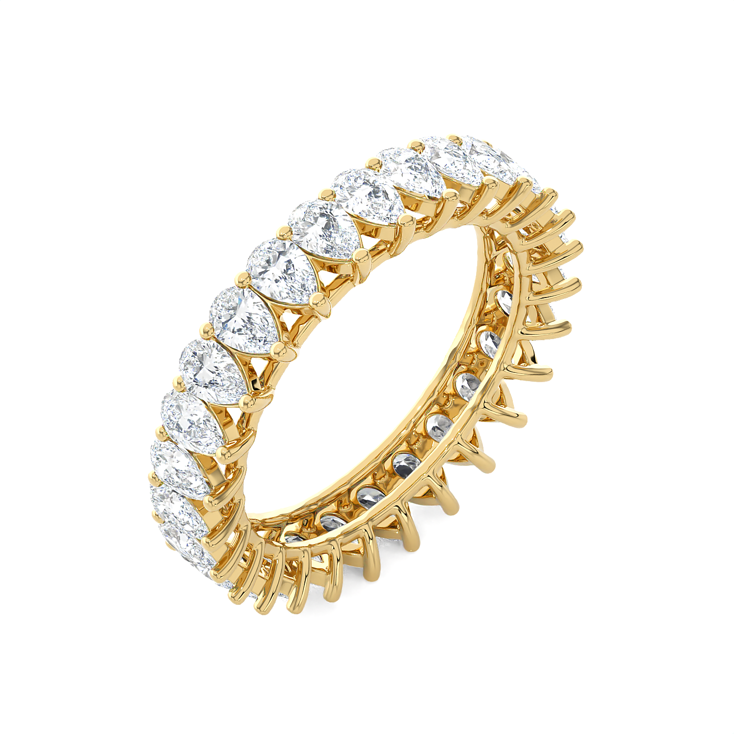 1 5/8 ctw Pear-Shape Lab Grown Diamond Eternity Band