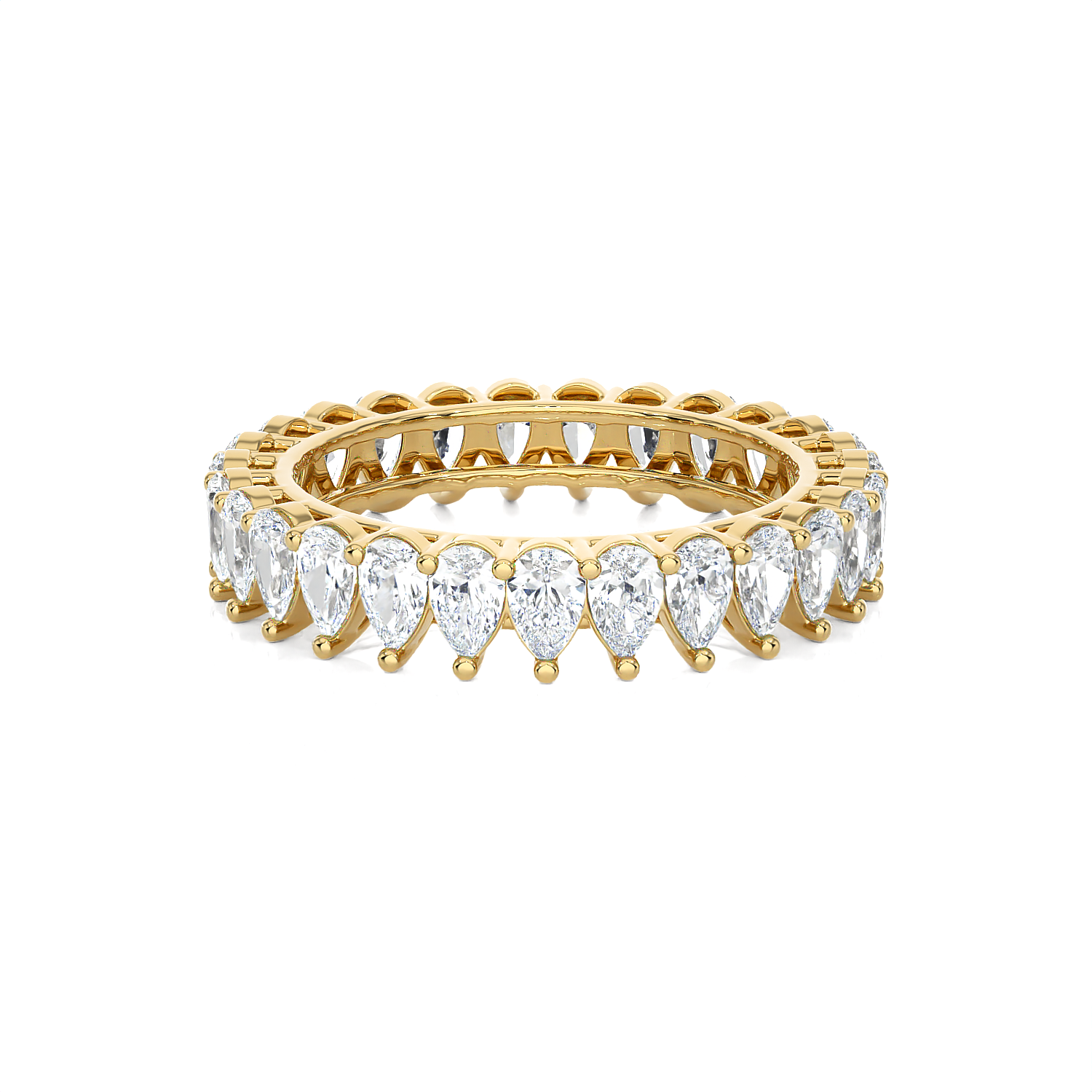 1 5/8 ctw Pear-Shape Lab Grown Diamond Eternity Band