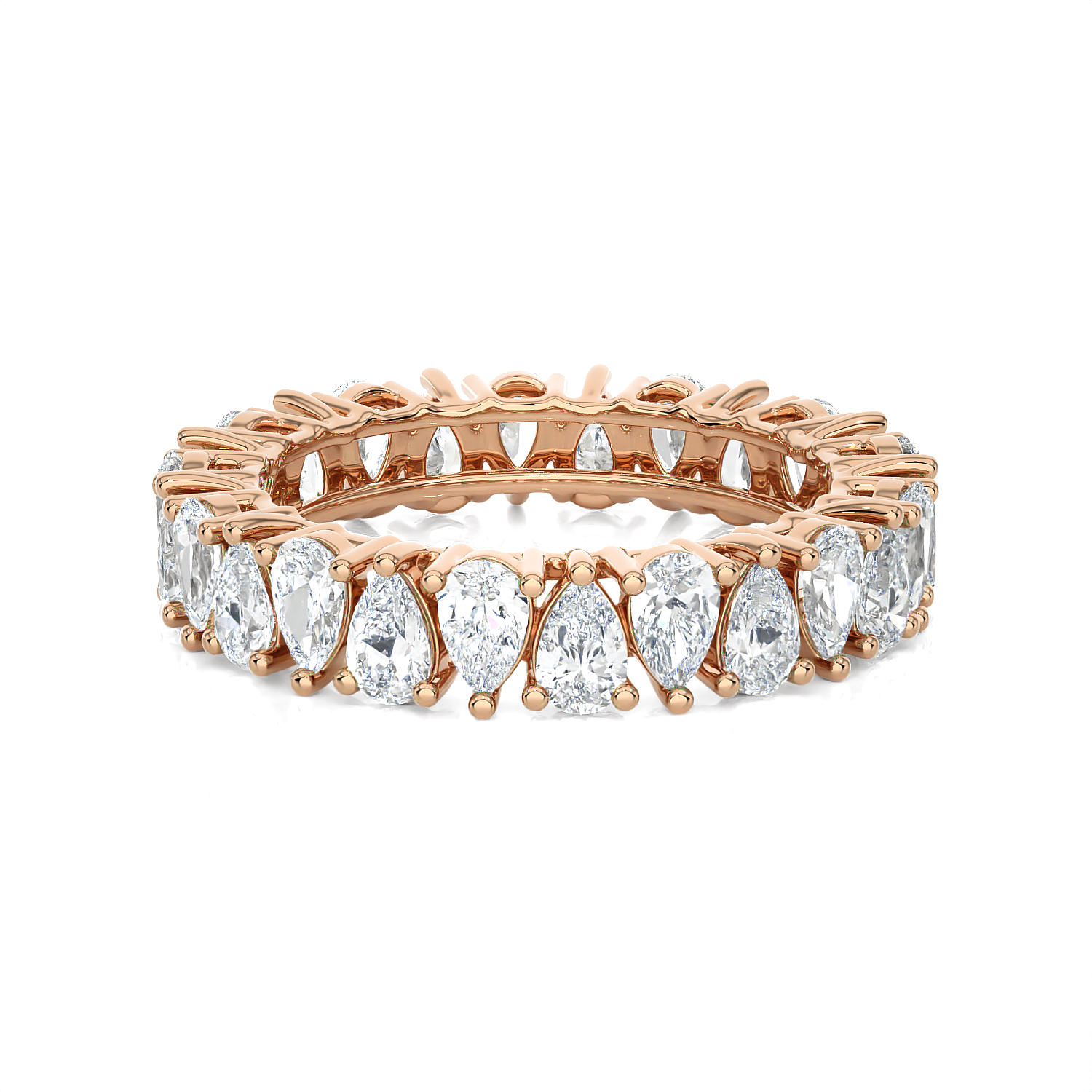 1 1/2 ctw Pear-Shape Lab Grown Diamond Eternity Band