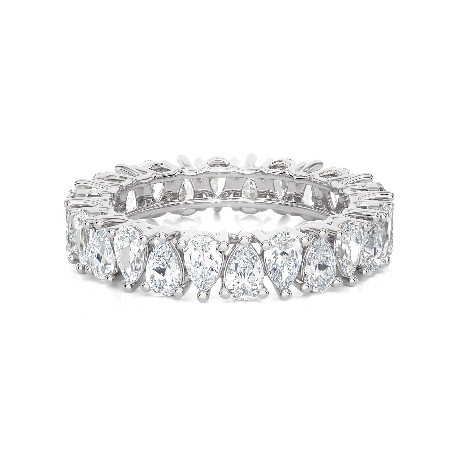1 1/2 ctw Pear-Shape Lab Grown Diamond Eternity Band