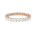 1 1/2 ctw Round Lab Grown Diamond V-Prong  Eternity Band
