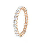 1 1/2 ctw Round Lab Grown Diamond V-Prong  Eternity Band