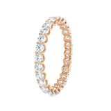 1 1/2 ctw Round Lab Grown Diamond V-Prong  Eternity Band