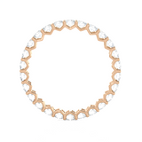 1 1/2 ctw Round Lab Grown Diamond V-Prong  Eternity Band