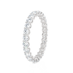 1 1/2 ctw Round Lab Grown Diamond V-Prong  Eternity Band