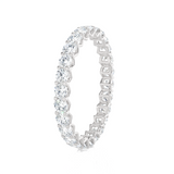 1 1/2 ctw Round Lab Grown Diamond V-Prong  Eternity Band