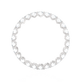 1 1/2 ctw Round Lab Grown Diamond V-Prong  Eternity Band