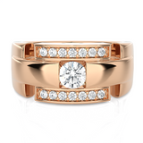3/4 ctw Round Lab Grown Diamond Ring