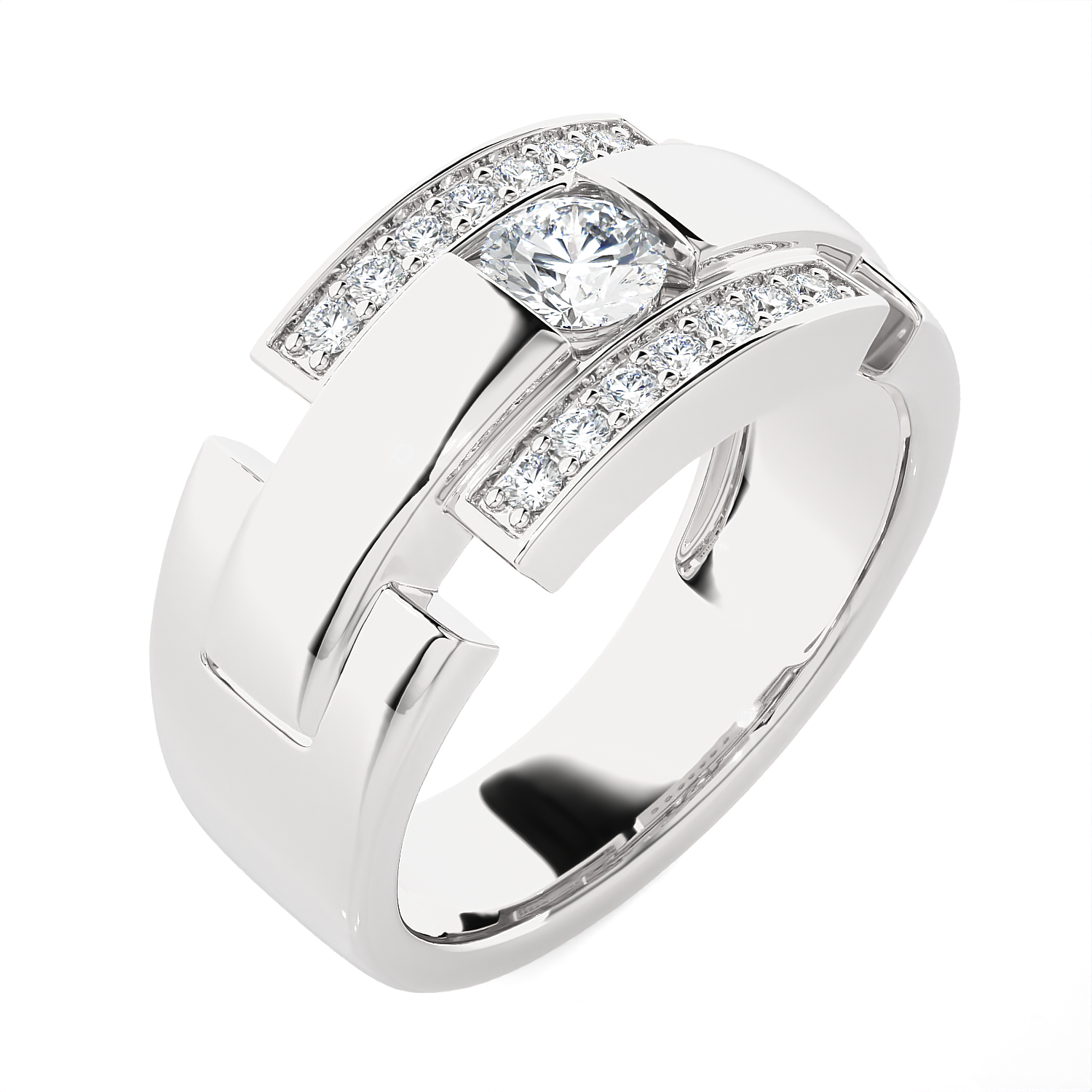 3/4 ctw Round Lab Grown Diamond Ring