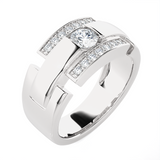 3/4 ctw Round Lab Grown Diamond Ring