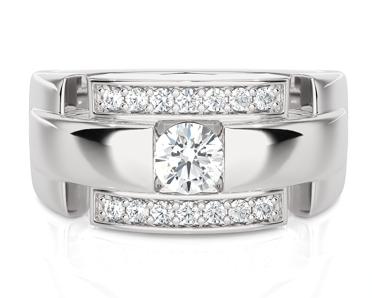 3/4 ctw Round Lab Grown Diamond Ring