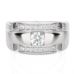 3/4 ctw Round Lab Grown Diamond Ring