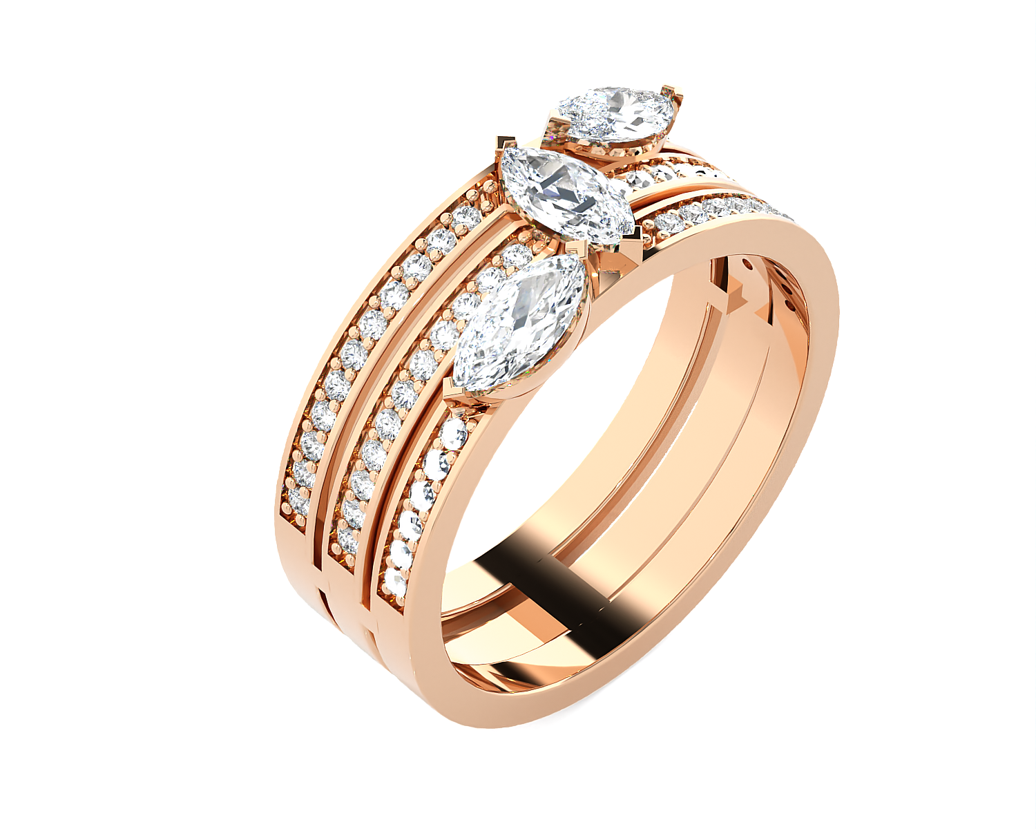 1 ctw Marquise Lab Grown Diamond Ring