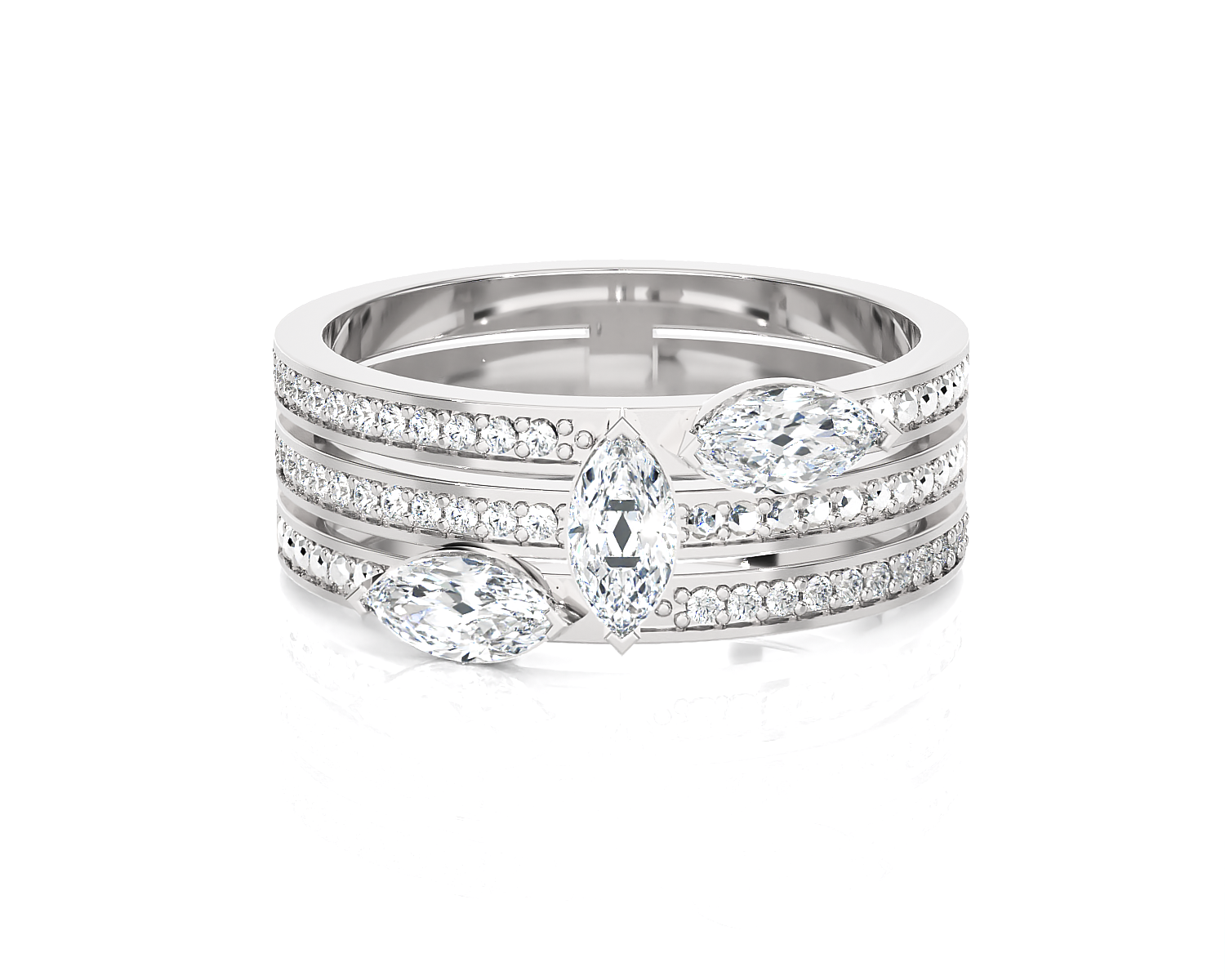 1 ctw Marquise Lab Grown Diamond Ring