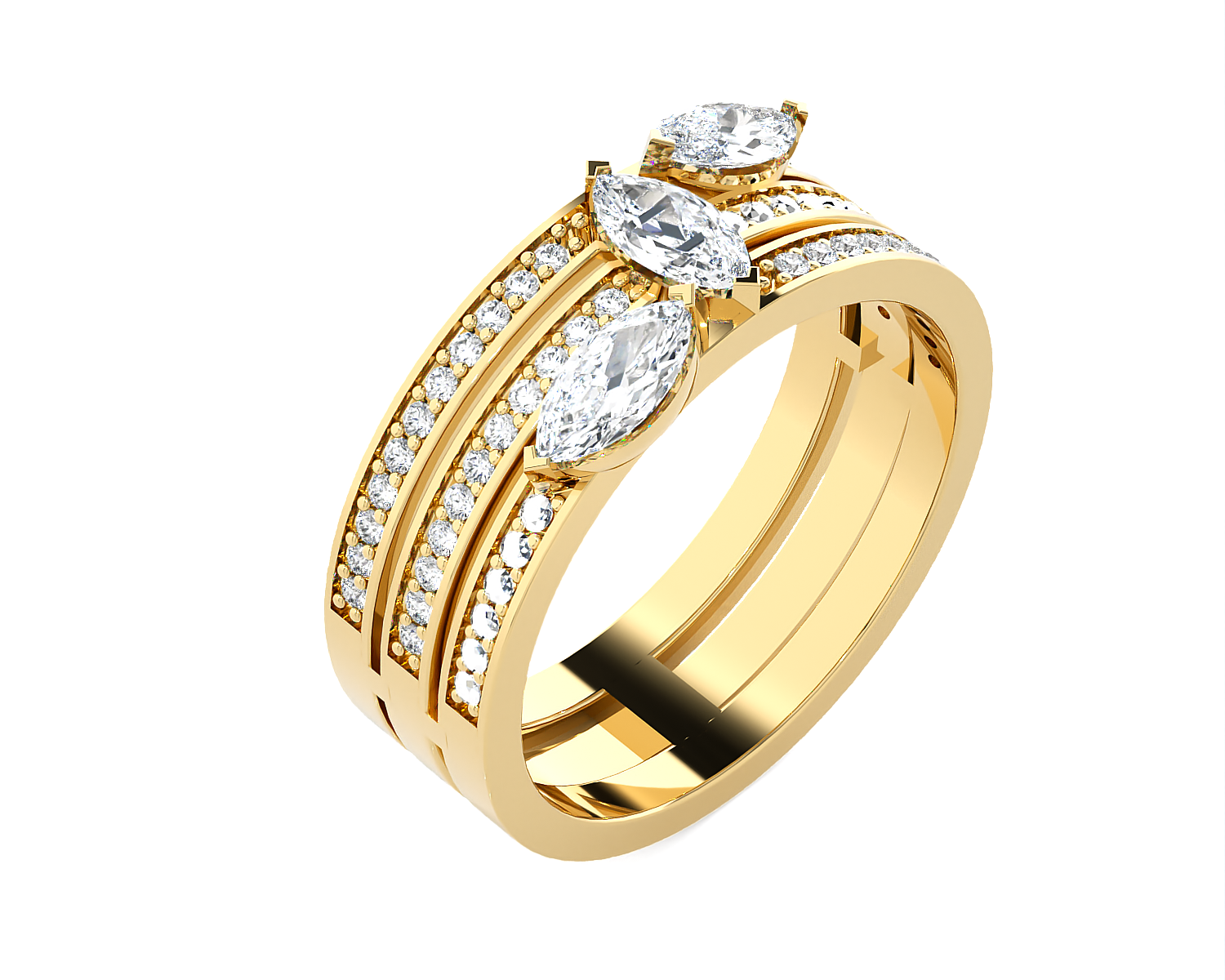 1 ctw Marquise Lab Grown Diamond Ring