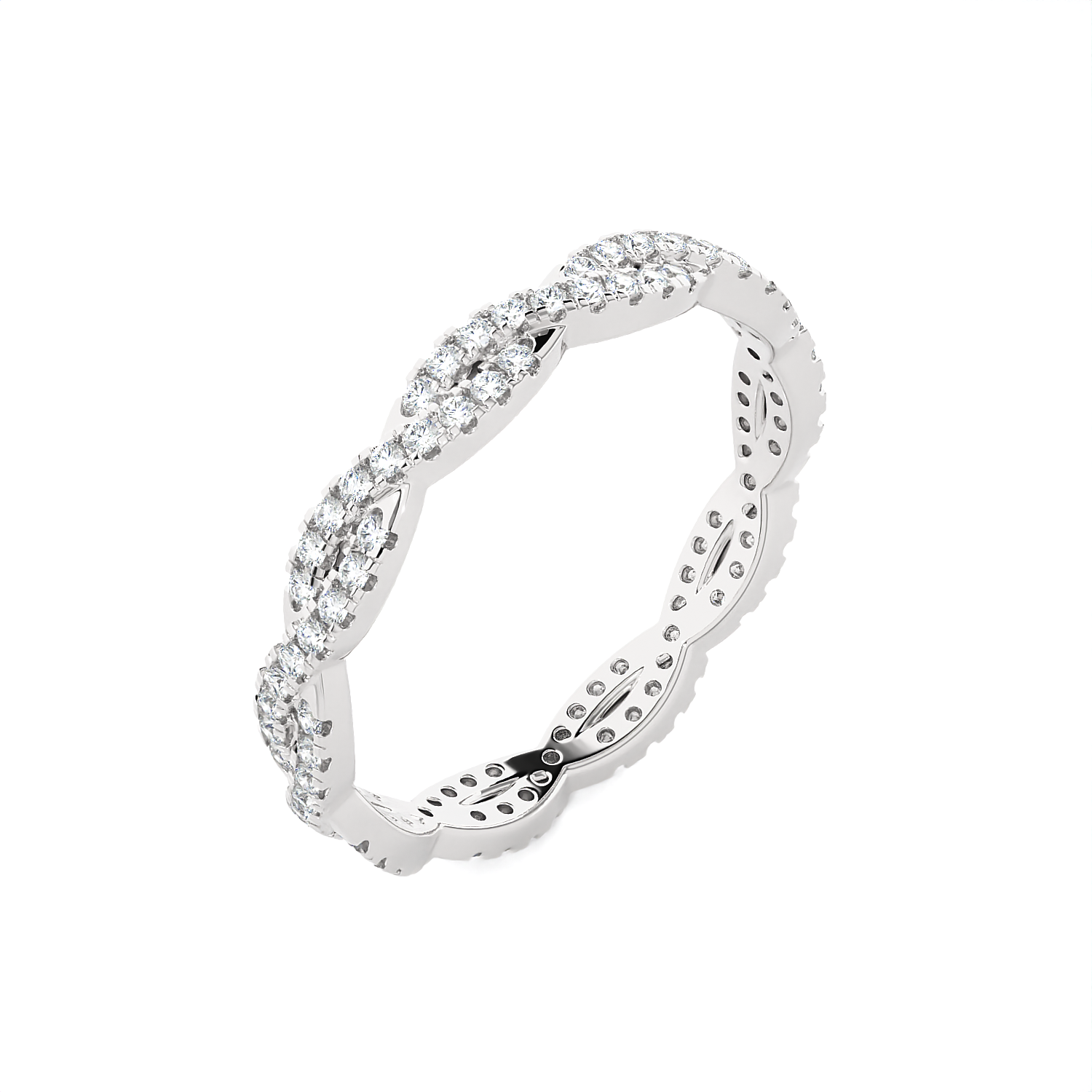 1/2 ctw Round Lab Grown Diamond Anniversary Ring