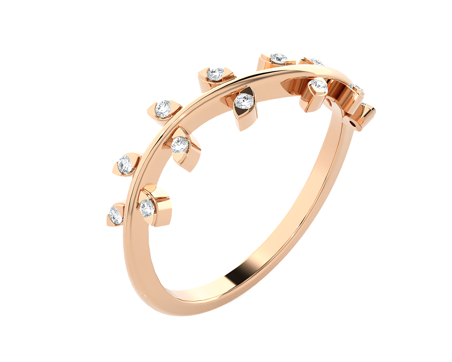 1/10 ctw Round Lab Grown Diamond Ring