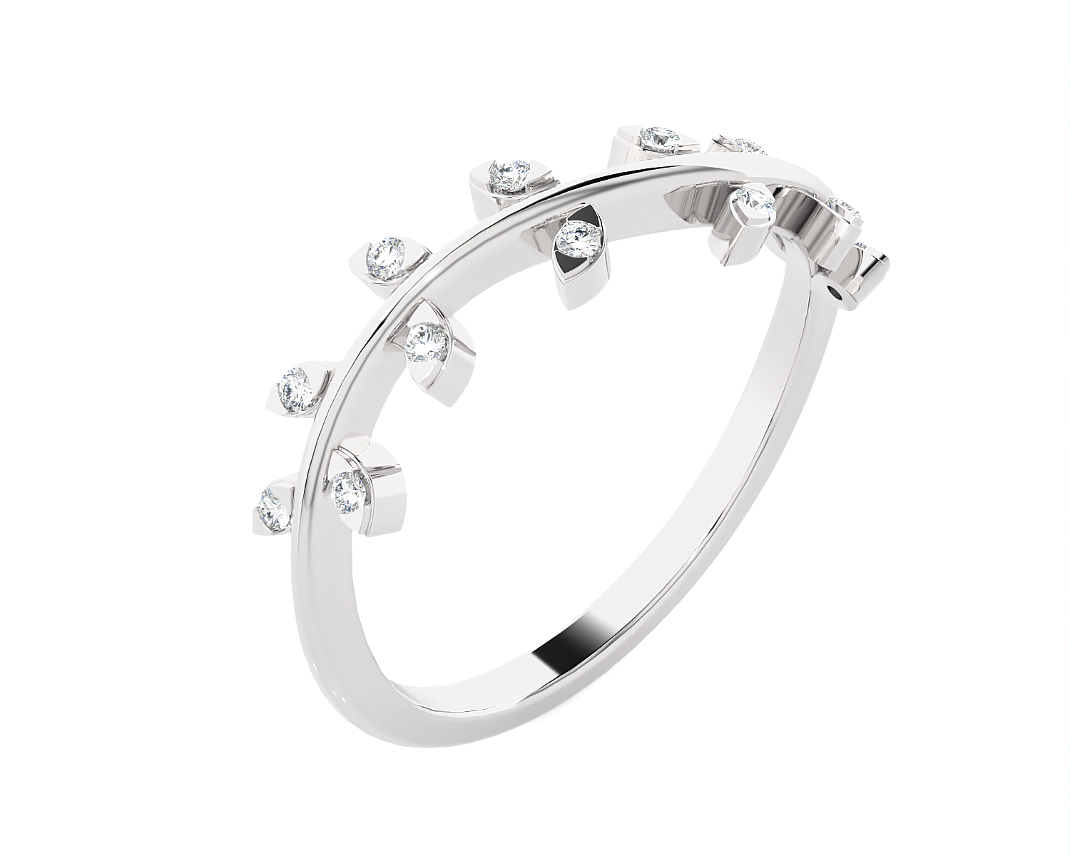 1/10 ctw Round Lab Grown Diamond Ring