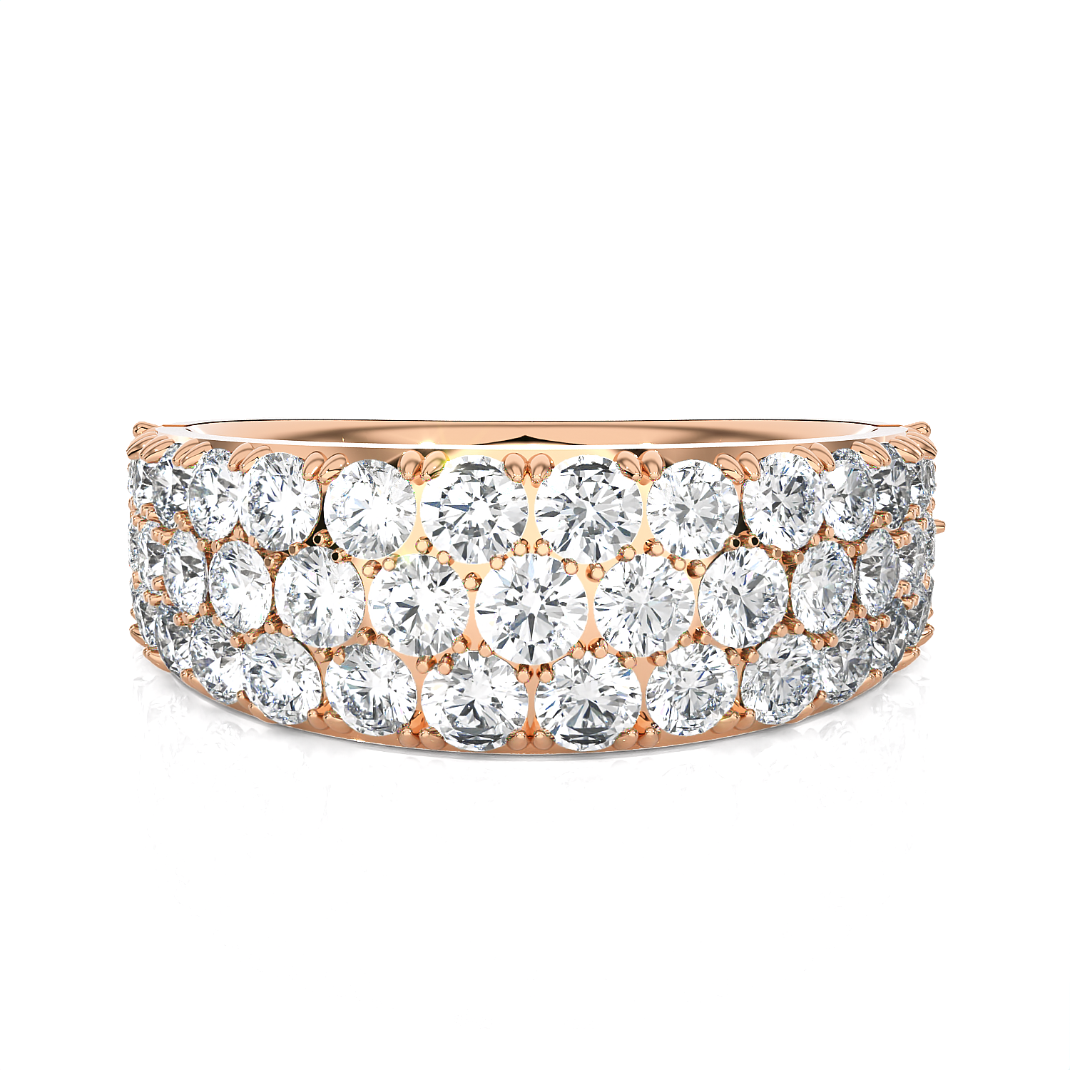 2 ctw Round Lab Grown Diamond Anniversary Ring