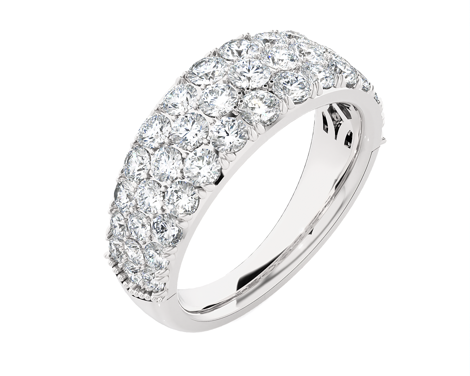 2 ctw Round Lab Grown Diamond Anniversary Ring