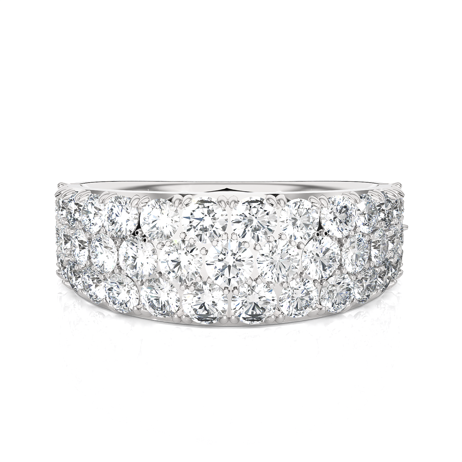 2 ctw Round Lab Grown Diamond Anniversary Ring