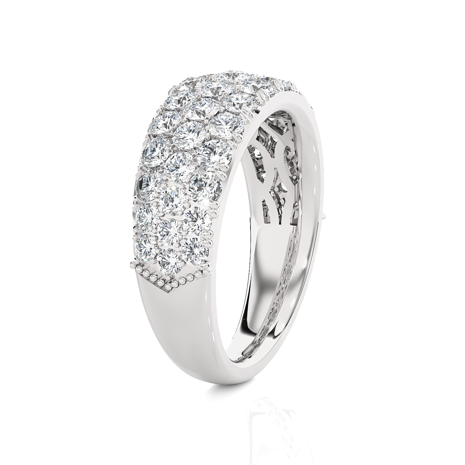 2 ctw Round Lab Grown Diamond Anniversary Ring
