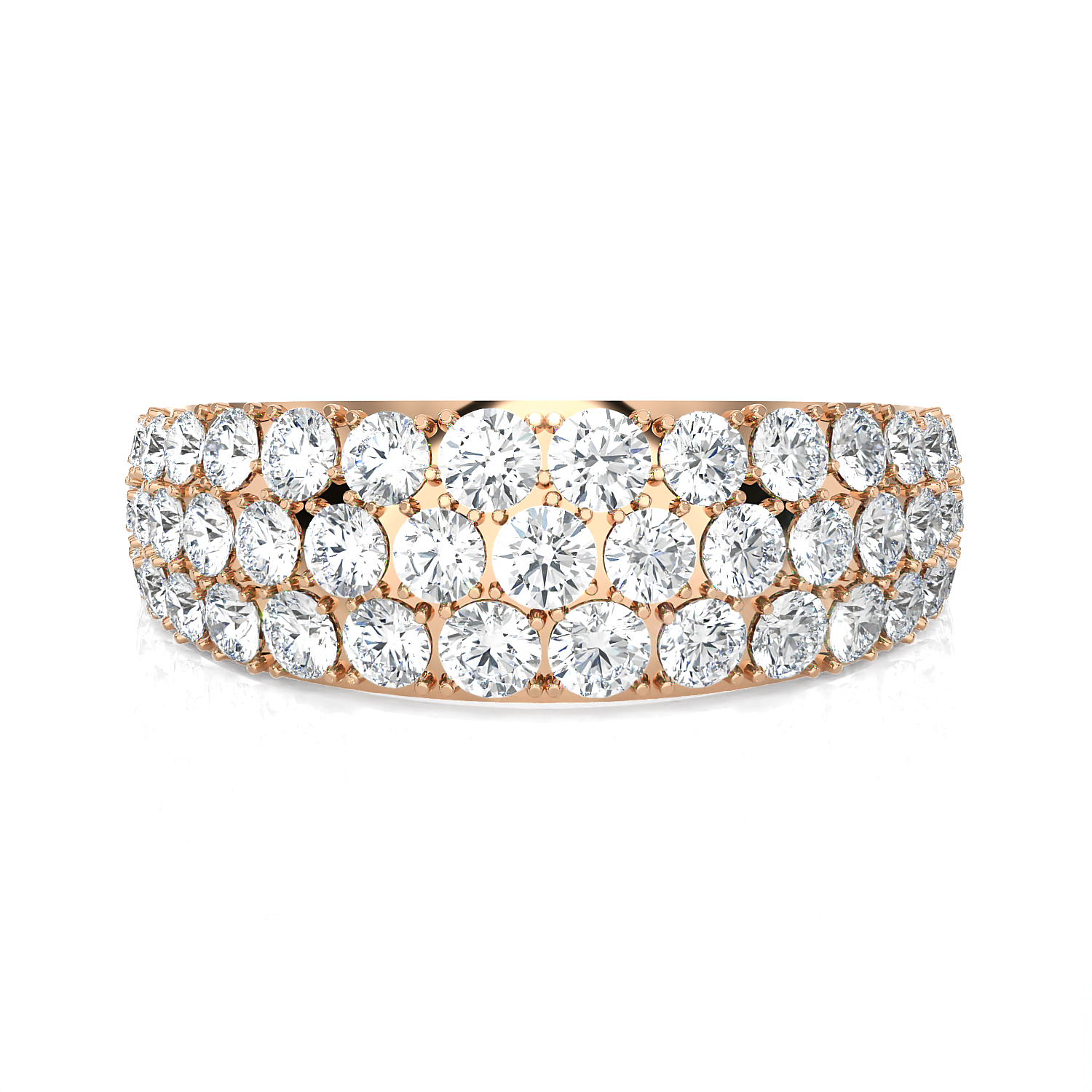 1 1/2 ctw Round Lab Grown Diamond Anniversary Ring