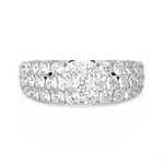 1 1/2 ctw Round Lab Grown Diamond Anniversary Ring
