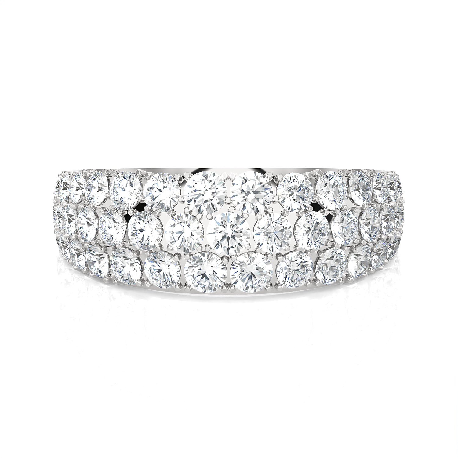 1 1/2 ctw Round Lab Grown Diamond Anniversary Ring