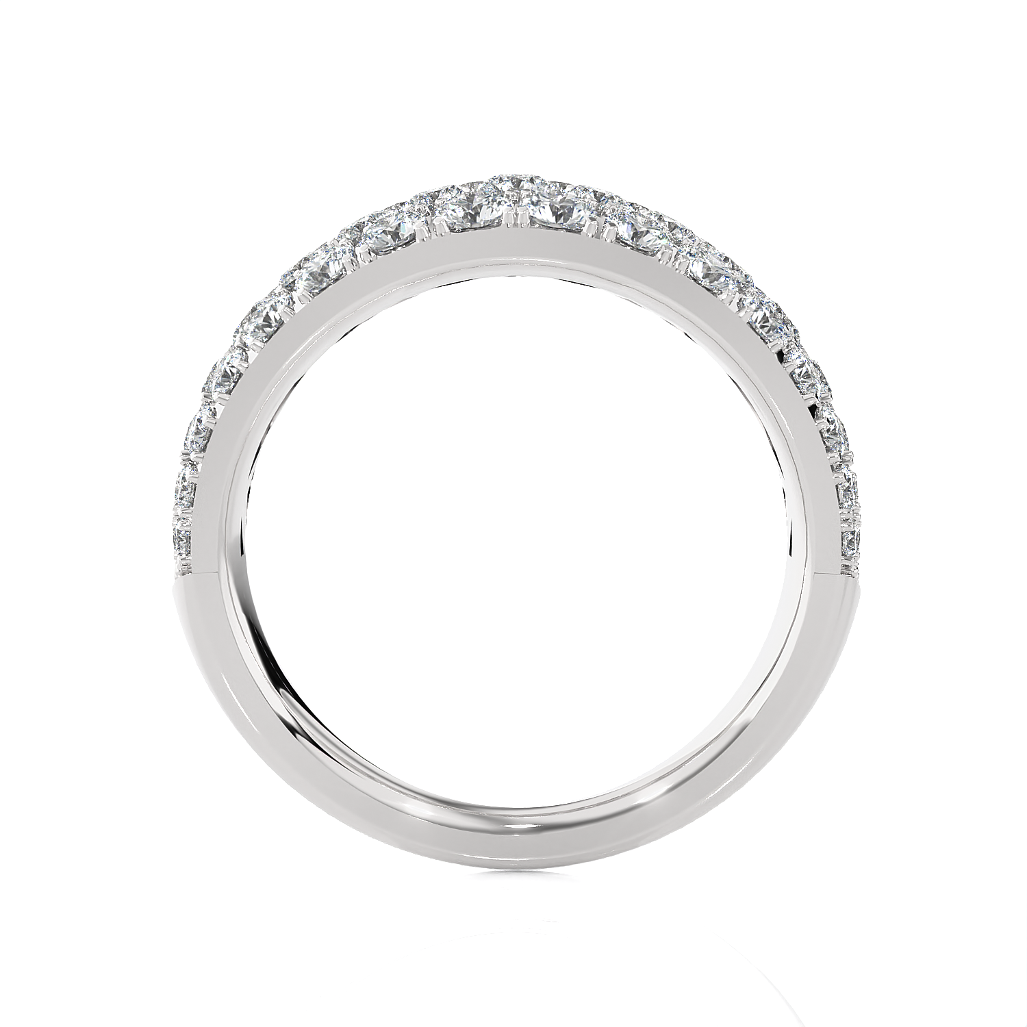 1 1/2 ctw Round Lab Grown Diamond Anniversary Ring