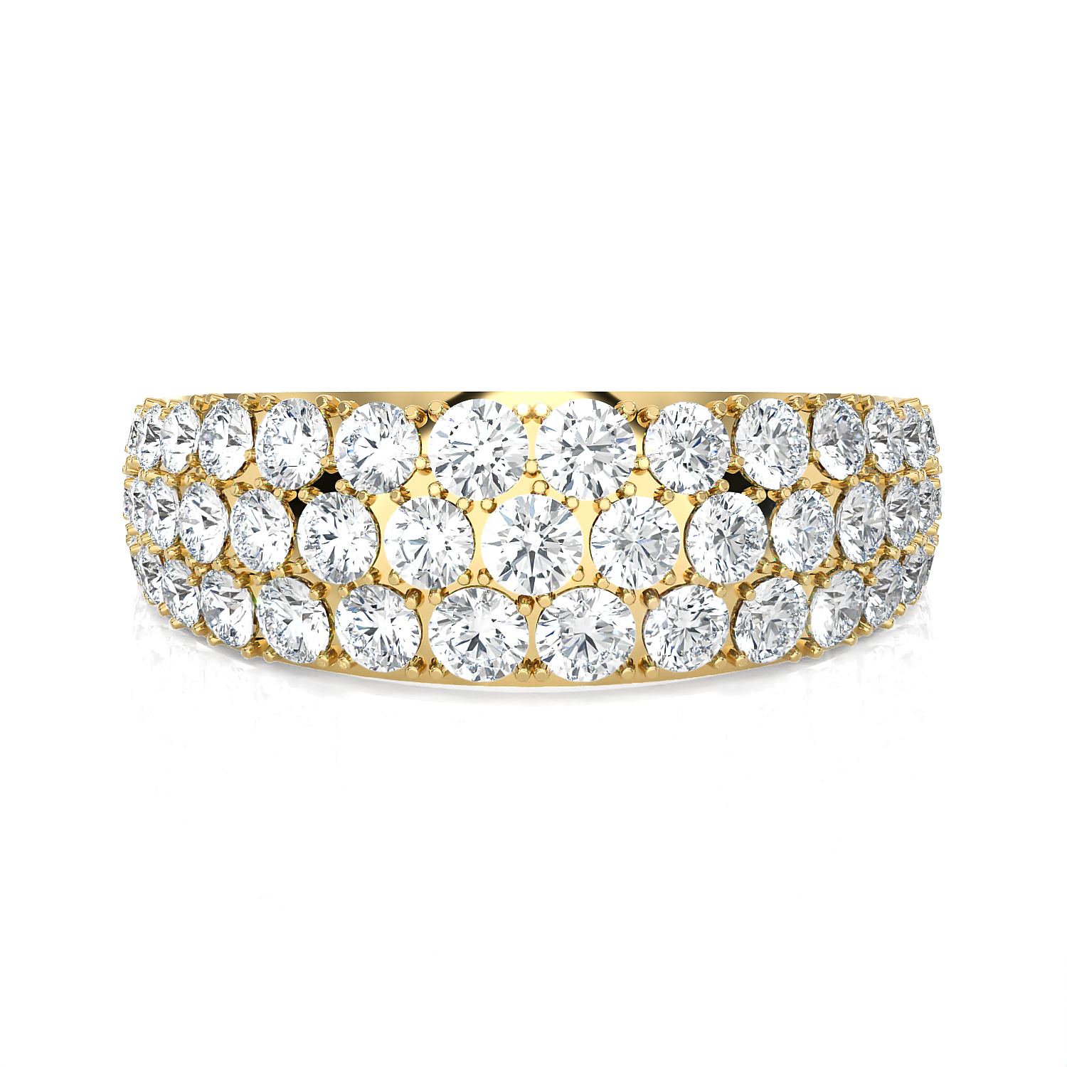 1 1/2 ctw Round Lab Grown Diamond Anniversary Ring