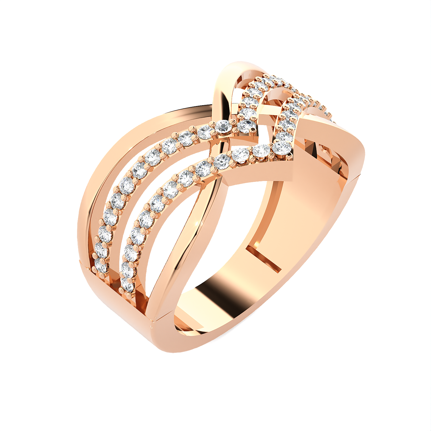 3/8 ctw Round Lab Grown Diamond Ring