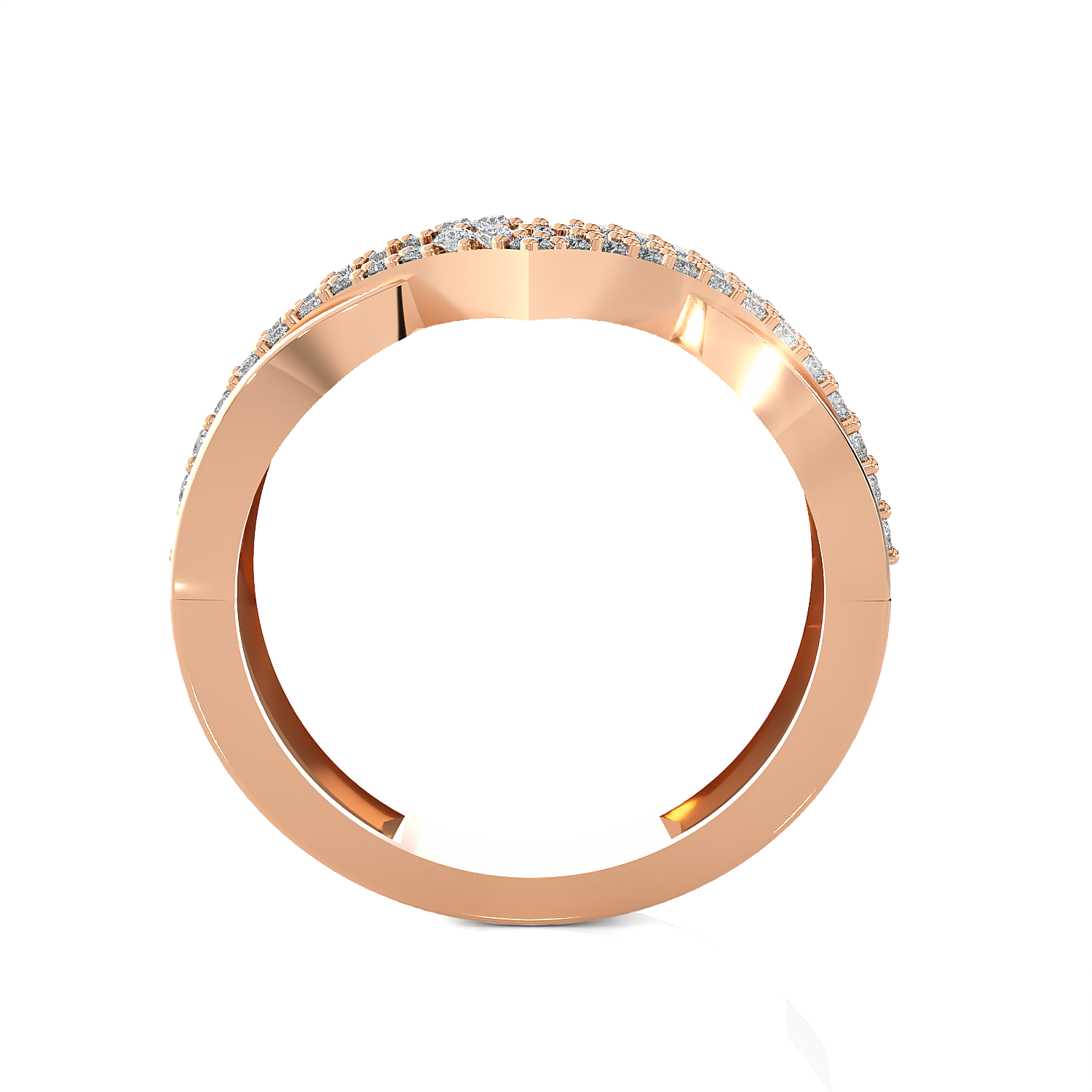 3/8 ctw Round Lab Grown Diamond Ring