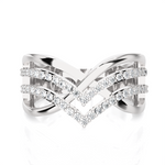 3/8 ctw Round Lab Grown Diamond Ring
