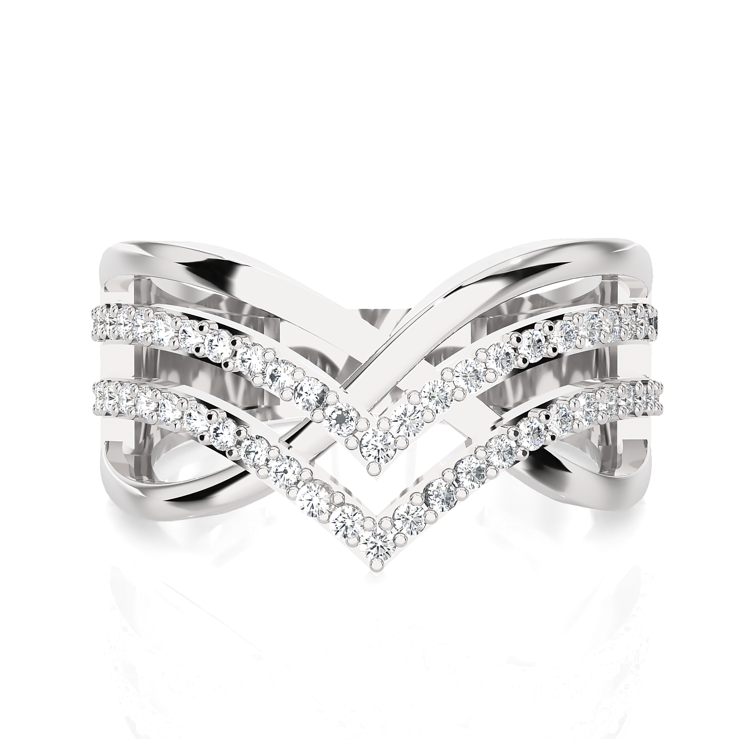 3/8 ctw Round Lab Grown Diamond Ring
