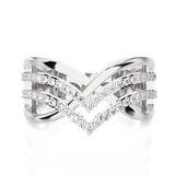 3/8 ctw Round Lab Grown Diamond Ring