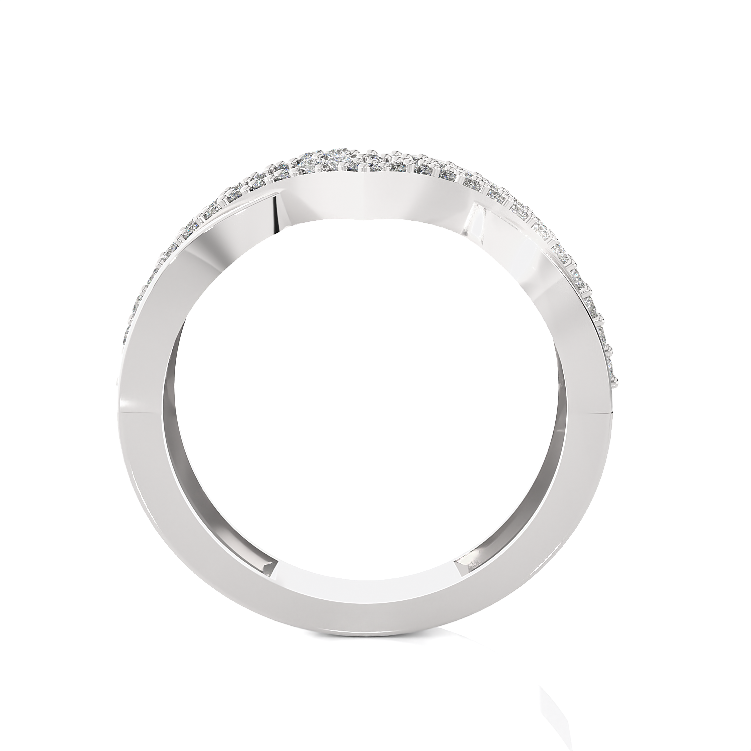 3/8 ctw Round Lab Grown Diamond Ring