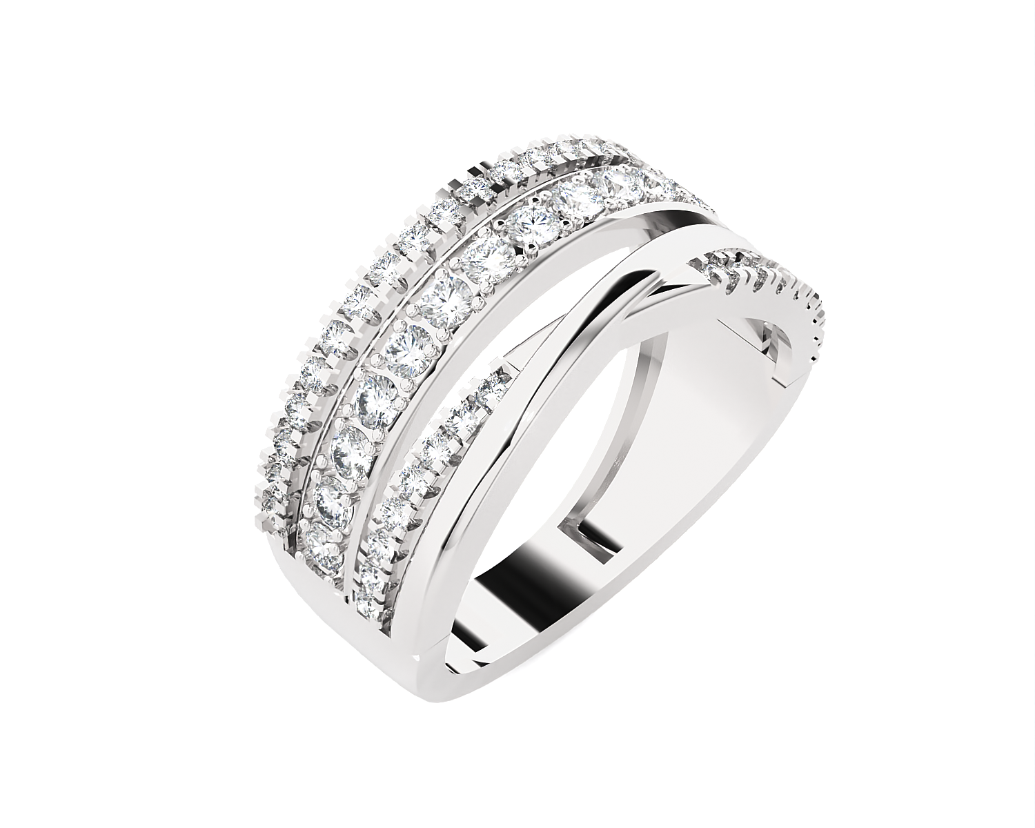 3/4 ctw Round Lab Grown Diamond Ring