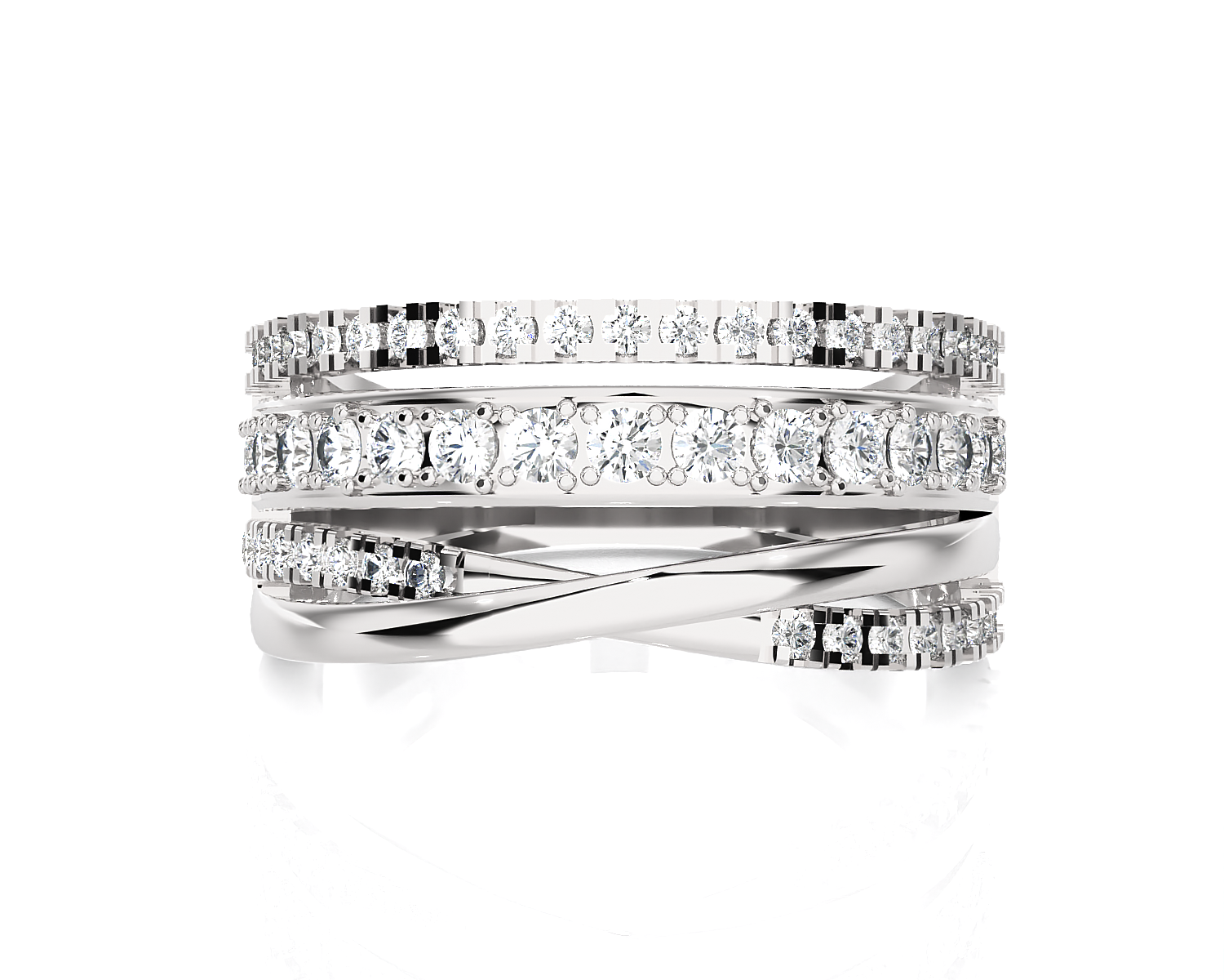 3/4 ctw Round Lab Grown Diamond Ring