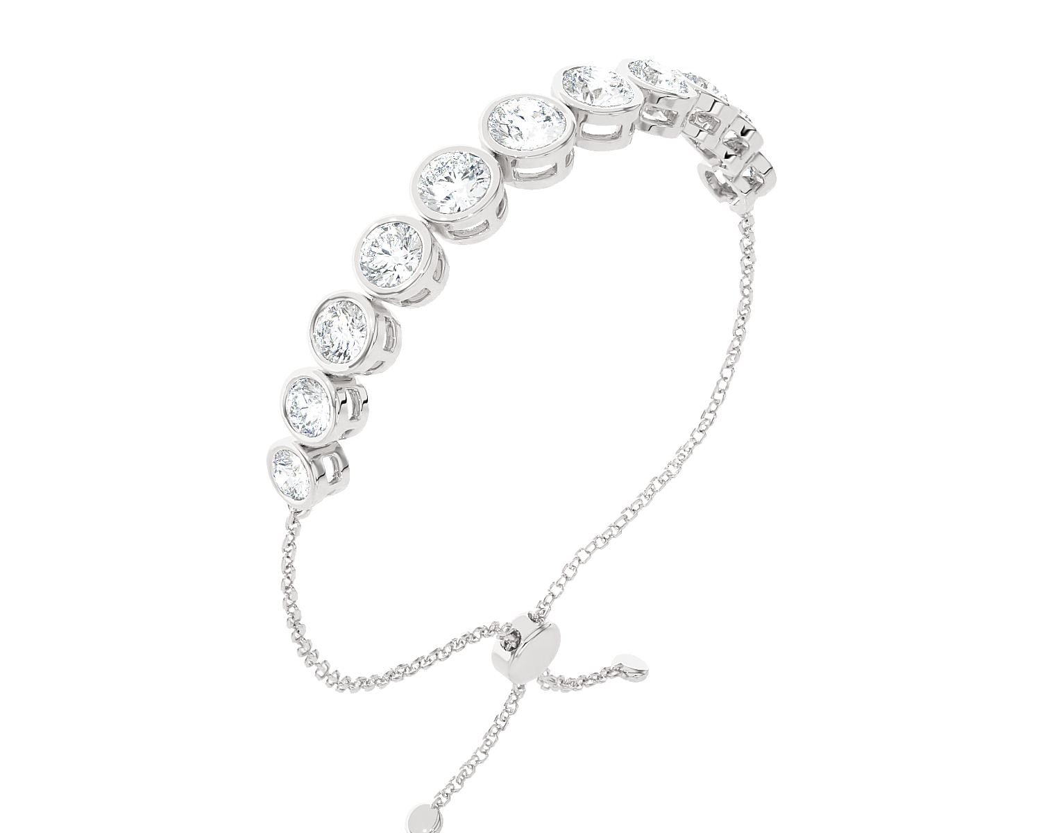 1 5/8 ctw Round Lab Grown Diamond Fashion Bracelet