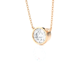 Round Lab Grown Diamond Solitaire Pendant