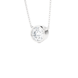 Round Lab Grown Diamond Solitaire Pendant