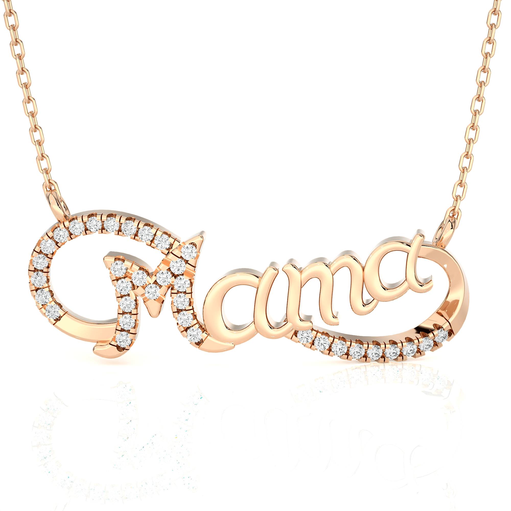1/8  ctw Round Lab Grown Diamond Fashion Necklace