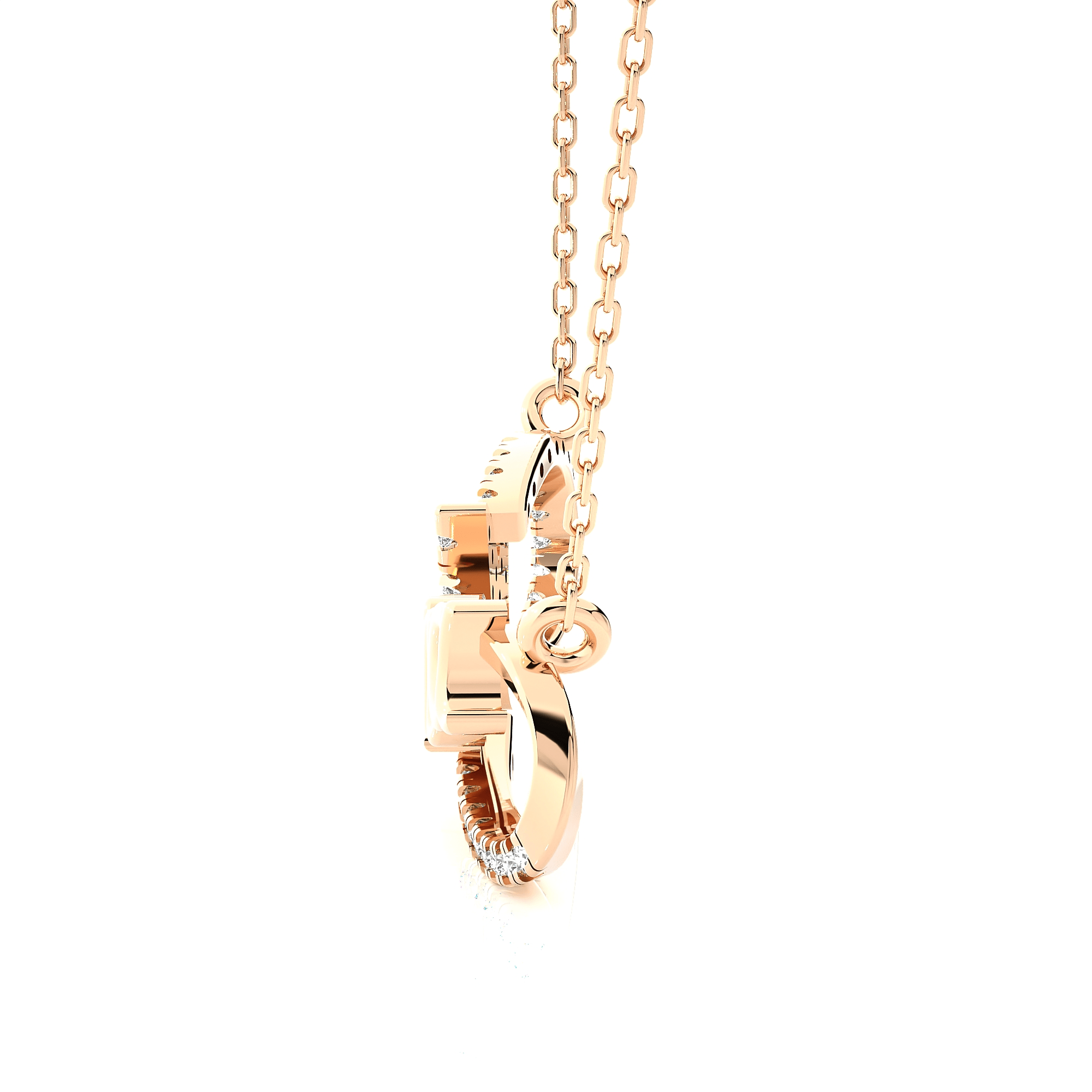 1/8  ctw Round Lab Grown Diamond Fashion Necklace