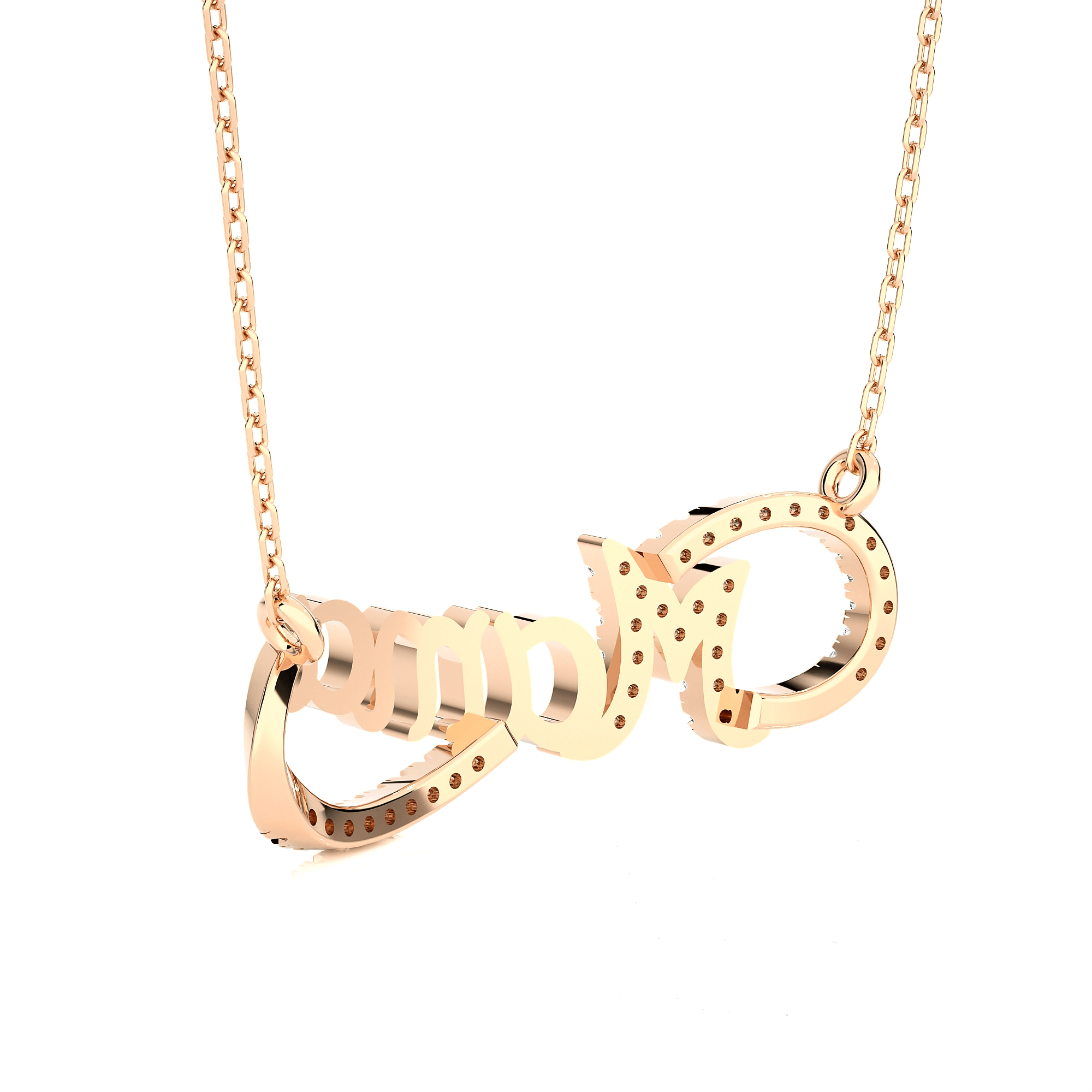 1/8  ctw Round Lab Grown Diamond Fashion Necklace