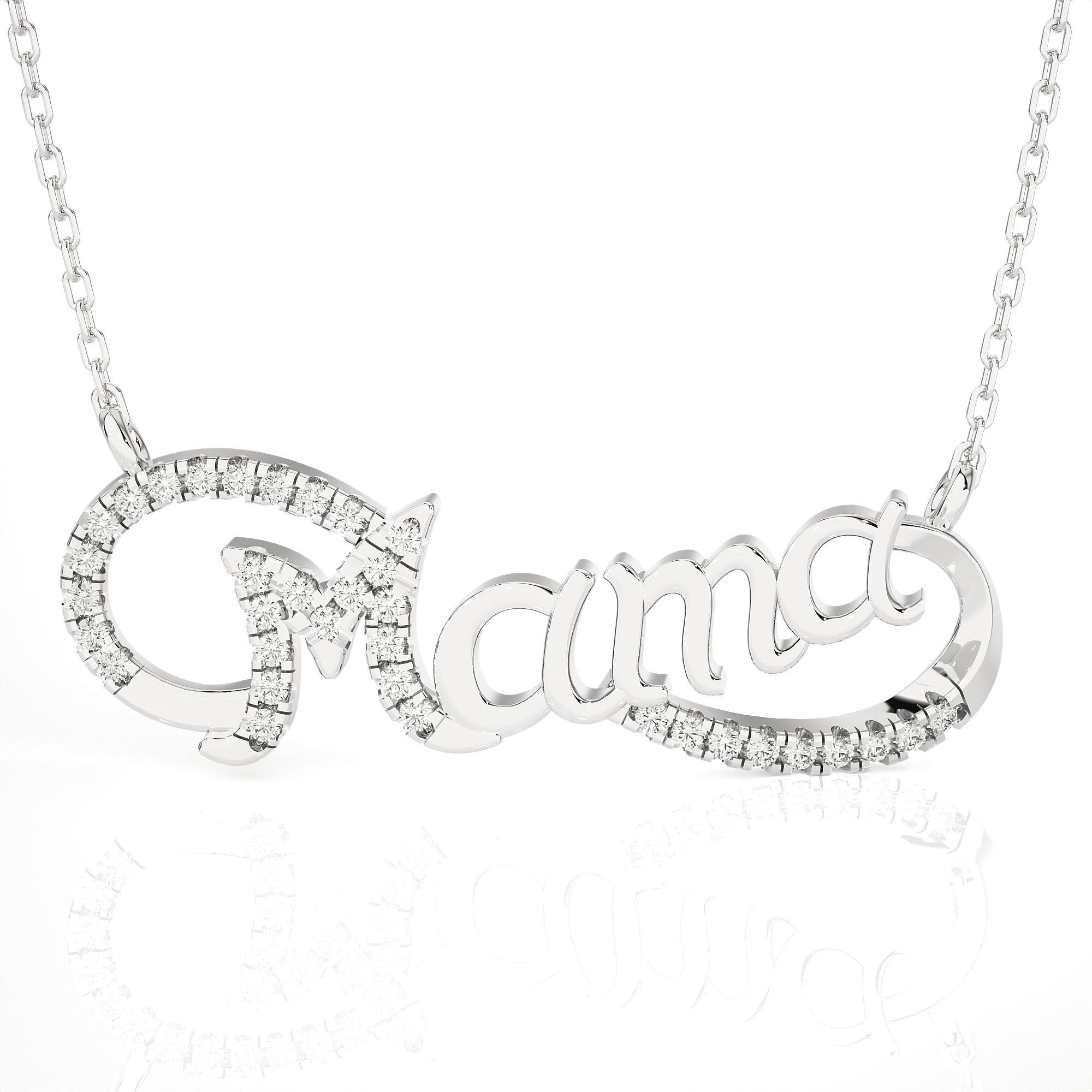 1/8  ctw Round Lab Grown Diamond Fashion Necklace