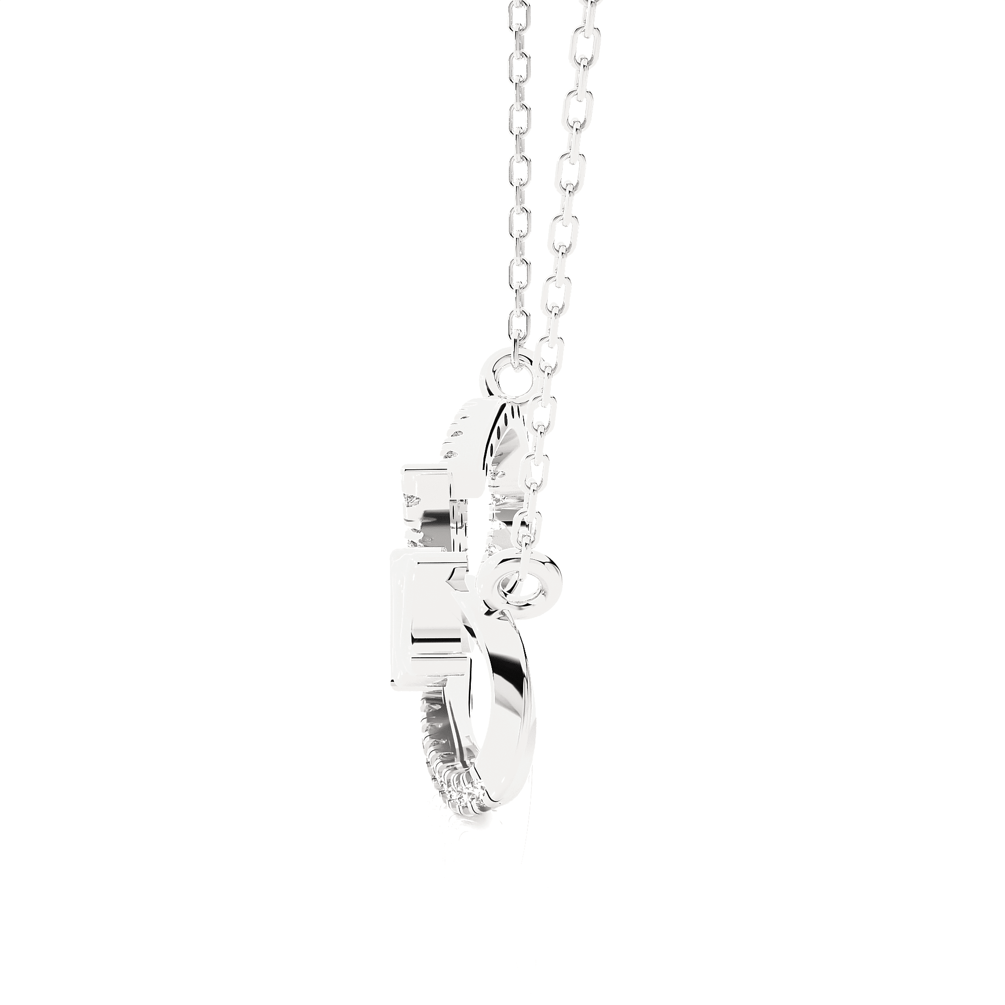 1/8  ctw Round Lab Grown Diamond Fashion Necklace